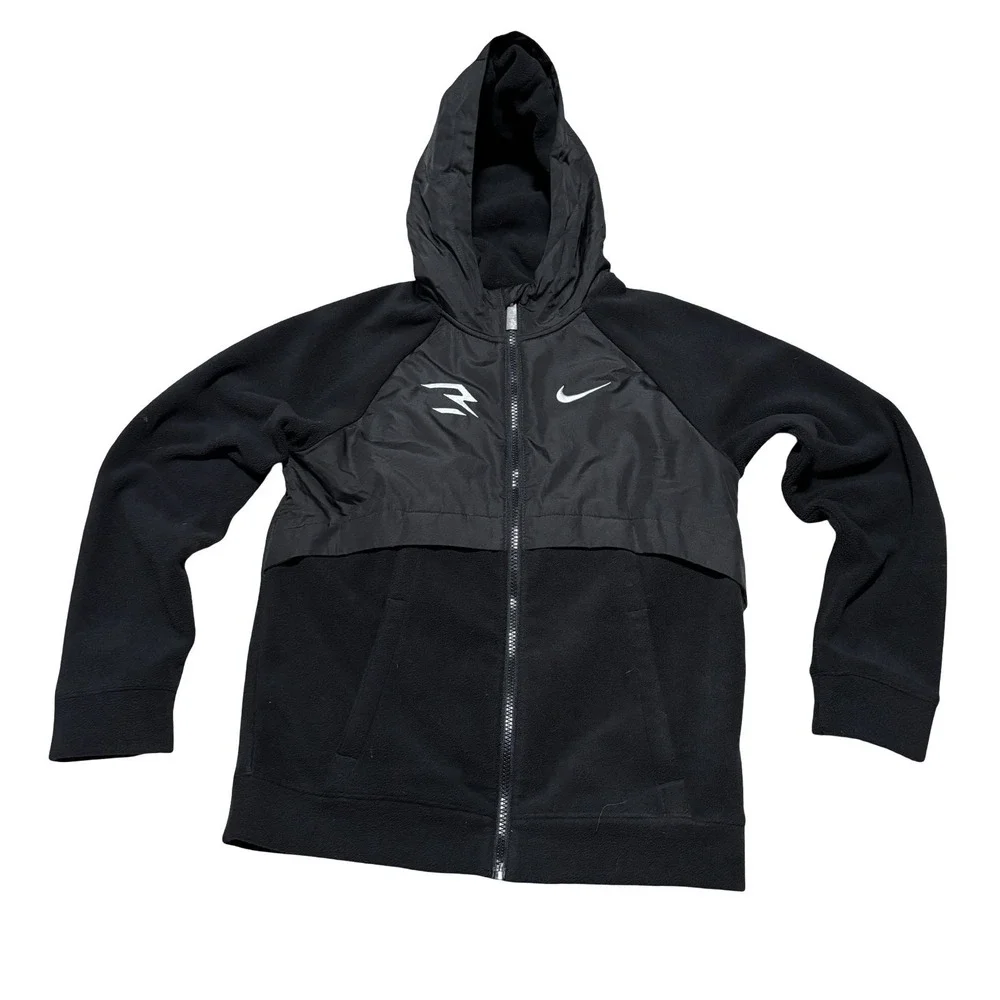 Nike 3BRAND Russell Wilson Full Zip Hoodie‎ Jacket Youth Sz Large 18.5 x 24